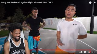 FLIGHT MIGHT BE BETTER THAN YOU..1v1 Basketball (One Arm Only)