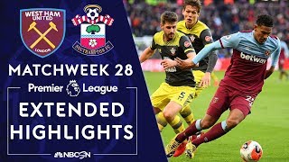 West Ham United v. Southampton | PREMIER LEAGUE HIGHLIGHTS | 2/29/2020 | NBC Sports