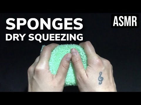 Dry Squeezing Sponges On Mic Asmr Youtube