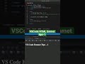 VSCode Emmet HTML magic - part 1 #shorts #webdev