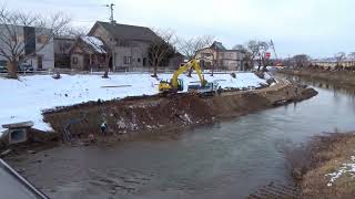 秋田市の水害対策工事で太平川の桜の木が伐採されてしまいました