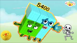 MATHBLOCKS  SKIP COUNTING  100 TO 500 | NUMBERBLOCKS COMPILATION | LEARN TO COUNT | learning city