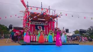 フラダンスショー Hula dance in Fukushima　見上げてごらん夜空の星を　泉ヶ丘盆踊り2016（Bon Festival dance）　日本でも珍しい、盆踊りでのフラダンス