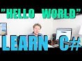C# Tutorial for Beginners Visual Studio - Create Your First Hello World Console Application 2018