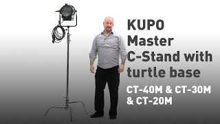 KUPO Master C-Stand with turtle base  ( CT-40M \u0026 CT-30M \u0026 CT-20M)