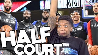 Team LeBron - Half Court Shots Contest - 2020 NBA All-Star Practice