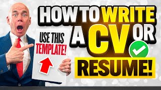 HOW TO WRITE A CV or RESUME IN 2025! (CV and RESUME WRITING TIPS!) CV and RESUME TEMPLATES INCLUDED!