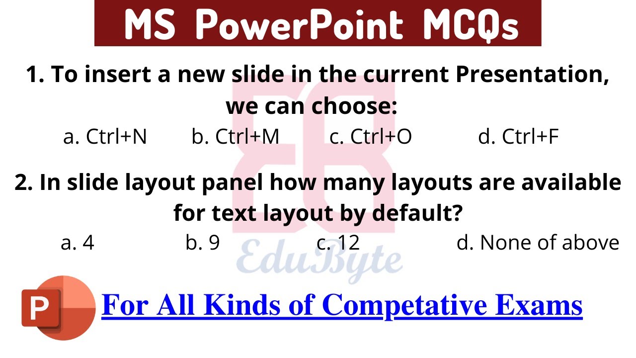 Top 50 MS PowerPoint MCQs Questions And Answer | Microsoft Office ...