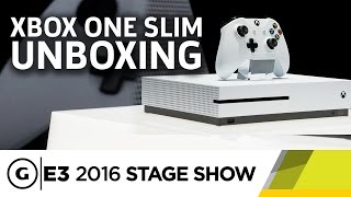Xbox One Slim Unboxing and Briefing - E3 2016 Stage Show