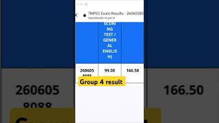 🥺 Tnpsc group 4 result released 😱 2024  how to check group 4 result #trending #viralshort group4