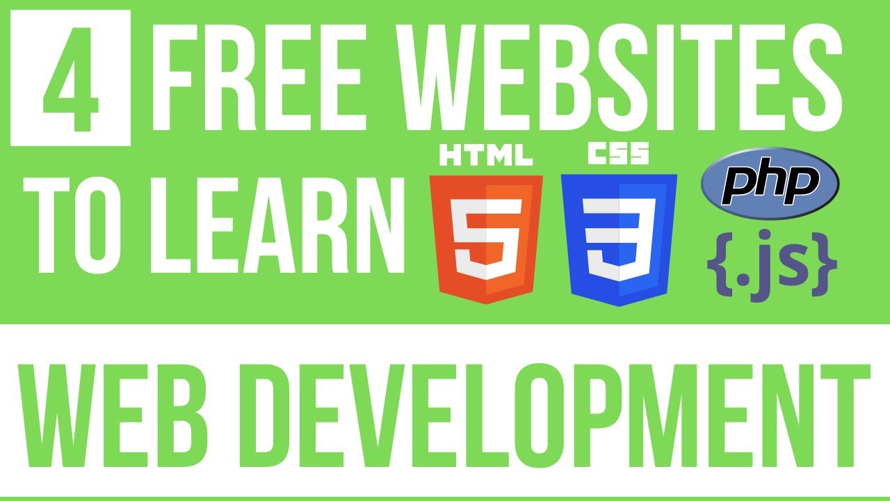 Best 4 Free Website For Learning Web Development - YouTube