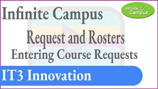 Requests and Rosters Entering Course Requests