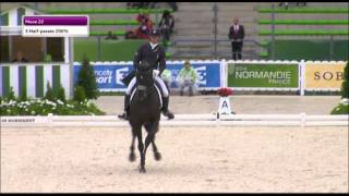 JEM 2014 :Marc Boblet lors de la première journée de compétition de dressage