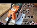 STIHL 024 AV WOOD BOSS oil leak fix