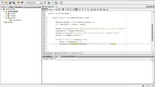 Java Tutorial 4 - For Loops - Multiplication Tables Program