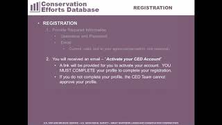 CED Registration & Site Tour Tutorial