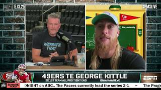 George Kittle talks ALL THINGS TIGHT END U 🏈 + How is Travis Kelce SO TALL? | The Pat McAfee Show