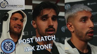 NYCFC Post Match Mix Zone - Justin Haak, Thiago Martins \u0026 Santi Rodriguez vs Nashville - 10/6/24