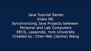 EECS1021 Java Tutorial 08