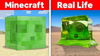 Minecraft ITEMS in Real Life (items, blocks, animals)