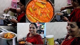 #Drumsticks tomato curry in telugu #ములక్కాడ టమాటో కర్రీ #vijaya reddy vlogs