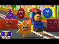 The Shapes Song + More Nursery Rhymes And Kids Learning By Bob The Train