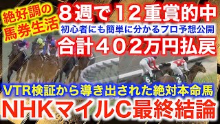 NHKマイルC最終結論！導き出した絶対本命馬！初心者でもわかるVTR考察