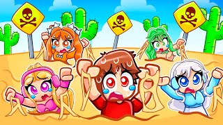 STUCK In QUICKSAND With MY CRAZY FAN GIRLS...