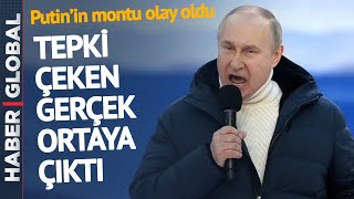 İlk Kez Halka Açık Konuşma Yapmıştı! Putin'in Montuna Sosyal Medyadan Tepki Yağdı
