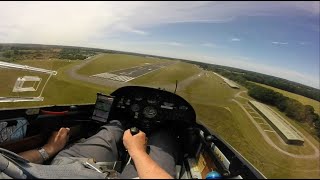 Glasflugel Mosquito B: A local late June flight in the blue.