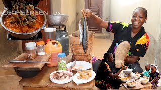 #COOKING DELICIOUS IKOKORE IJEBU RECIPE !! | LET'S MAKE NIGERIAN NATIVE FOOD WATER YAM POTTAGE...