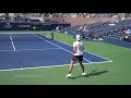 denis shapovalov 2018 us open practice 4k