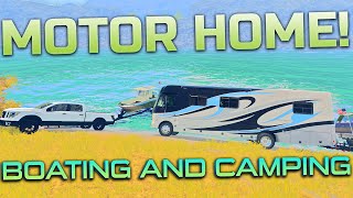 Farming Simulator - Motor Home Camping \u0026 Boating!