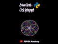 Python Turtle - Circle Spirograph Tutorial || python community || ADVRA Academy