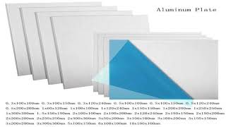 1pcs Aluminum Flat Plate Thickness 0.3-10mm 100x100mm/200x200mm aluminum plate DIY materia