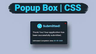 Create a Sleek Popup Modal with HTML & CSS 🪄 | No JavaScript Magic! ✨ | MZCode01 #coding #css #html