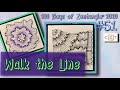 WALK THE LINE || Easy Zentangle ® Patterns for Beginners || Day 51|| 100 Days of Zentangle 2020