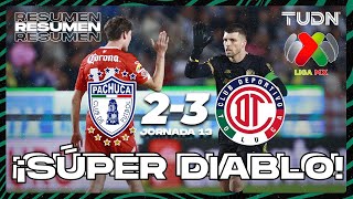 Resumen y goles | Pachuca 2-3 Toluca | CL2024 - Liga Mx J13 | TUDN