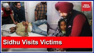 Navjot Sidhu Visits Train Tragedy Victims At Hospital In Amritsar