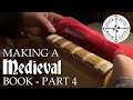 Making A Medieval Book By Hand - Part 4 - Paring and Applying Leather