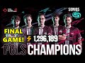 PGI.S 2021 CHAMPION SONIQS! FINAL GAME! SONIQS WON 1.300.000$ - TGLTN, Shrimzy, Hwinn & M1ME - PUBG