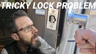 Tricky Lock Problem: Why Does This Lever Work Only One Way and not the other? Solution?