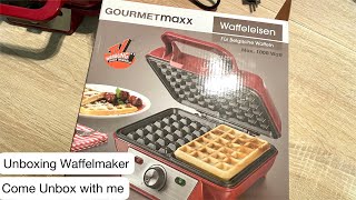 Unboxing GOURMETMAXX Waffle Maker | Waffeleisen für Belgische Waffeln