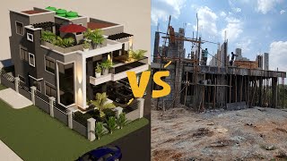 House Construction Update | Building a Compact 4 Bedroom House on a 50x70ft Plot| Costs