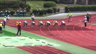 近畿高校総体2014男子100m予選6組