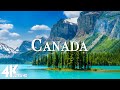 FLYING OVER CANADA (4K UHD) - Relaxing Music With Stunning Beautiful Nature (4K Video Ultra HD)