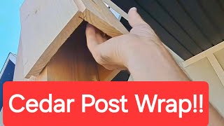 How to Wrap Posts Perfectly!! Even when the framing is Twisted!!