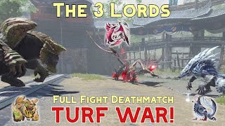 Three Lords Turf War Malzeno VS Garangolm VS Lunagaron | Sunbreak Deathmatch