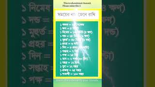 বিভিন্ন সময়ের নাম | Name of various time. 🕗 🕥 🕙 #shorts #short #shortsfeed #viralshort #time