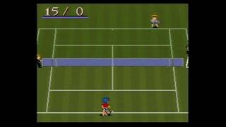 Super Family Tennis gameplay, SFC Japan